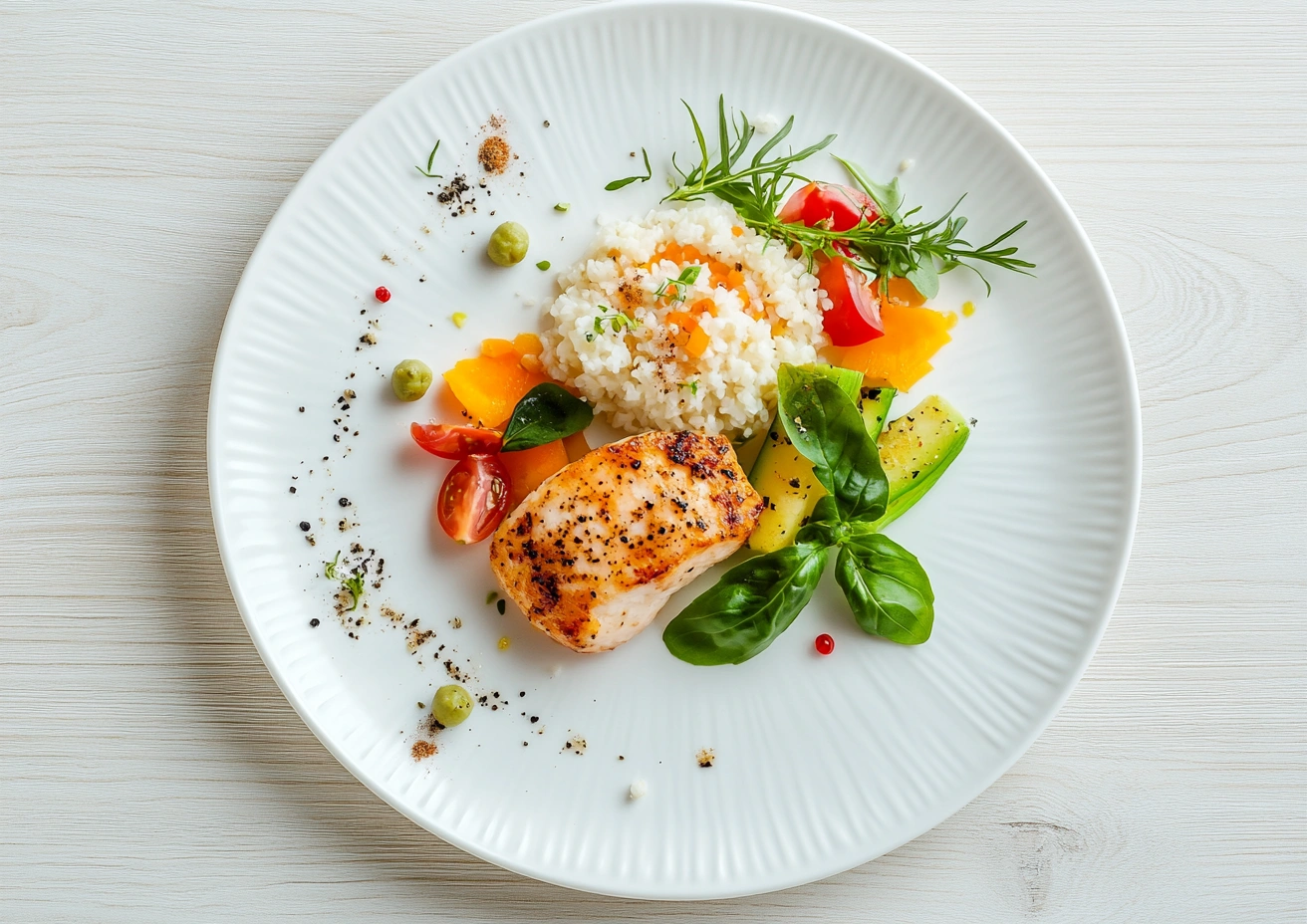 Легкий сезонний раціон з овочами та фруктами